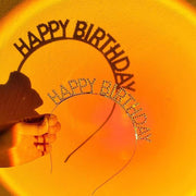 カチューシャ レディース ヘアアクセサリー 髪飾り ラインストーン happy birthday ハッピーバースデー 誕生日会 パーティーグッズ お祝い イベント キラキラ ヘッドアクセサリー メンズ おしゃれ かわいい 写真撮影