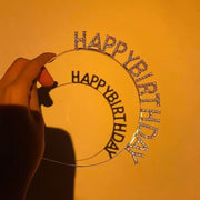 カチューシャ レディース ヘアアクセサリー 髪飾り ラインストーン happy birthday ハッピーバースデー 誕生日会 パーティーグッズ お祝い イベント キラキラ ヘッドアクセサリー メンズ おしゃれ かわいい 写真撮影