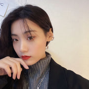 イヤーカフ イヤークリップ ロング レディース 女性 アクセサリー 揺れる チェーン 天然石風 シンプル お洒落 可愛い プレゼント ギフト ファッション小物