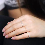 指輪 オープンリング アクセサリー レディース 女性用 ラインストーン 調整可能 開口 シンプル かわいい おしゃれ ギフト 記念日 誕生日 プレゼント 贈り物 ファッション小物