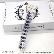ヘアクリップ ミニバンスクリップ 12個セット キッズ 子ども 女の子 ジュニア ヘアアクセサリー 髪飾り 重ね付け フラワー 花 ラインストーン キラキラ 華やか かわいい 華奢 おしゃれ きれいめ 上品 パーティ 発表会 お出かけ お呼ばれ 赤 青 白 ピンク ローズ レインボー ネイビー