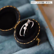 指輪 オープンリング レディース アクセサリー ファッションリング フェイクパール クロス ねじれ 上品 おしゃれ 女性用 婦人用 服飾小物 プレゼント 誕生日 記念日 贈り物 ギフト お出かけシーン