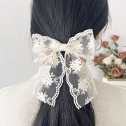 ヘアクリップ リボン 単品 ヘアアクセサリー レディース 女性 髪飾り 髪留め レース フラワー 花柄 かわいい おしゃれ 上品