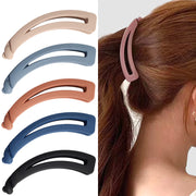 ヘアクリップ バナナクリップ ヘアアクセサリー レディース 女性 髪留め 髪飾り ヘアアレンジ 簡単 無地 シンプル 上品 かわいい おしゃれ カジュアル ファッション小物