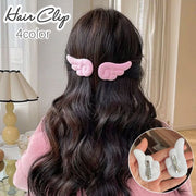 ヘアクリップ 1対 レディース キッズ ヘアアクセサリー 髪飾り 髪留め エンジェル 天使の羽 羽根 可愛い おしゃれ ヘアアレンジ まとめ髪 女性 子供