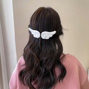 ヘアクリップ 1対 レディース キッズ ヘアアクセサリー 髪飾り 髪留め エンジェル 天使の羽 羽根 可愛い おしゃれ ヘアアレンジ まとめ髪 女性 子供