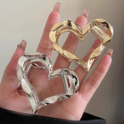 ヘアクリップ バンズクリップ 単品 レディース 女性 ヘアアクセサリー ヘアアレンジ まとめ髪 ハーフアップ ハート かわいい 小さめ