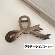 ヘアクリップ バンスクリップ 髪留め レディース 女性用 ヘアアクセサリー リボン型 髪飾り 蝶結び ヘアアレンジ 上品 エレガント おしゃれ かわいい 普段使い デイリー 通勤 通学