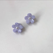 ヘアクリップ 2個セット レディース 子供 ジュニア キッズ アクセサリー お花 パール調 フェイクパール ラインストーン かわいい 小さめ オシャレ