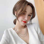 ネックレス チェーンネックレス レディース 女性用 アクセサリー シルバーカラー シンプル 上品 華奢 かわいい オシャレ 重ねづけ 普段使い プレゼント ギフト