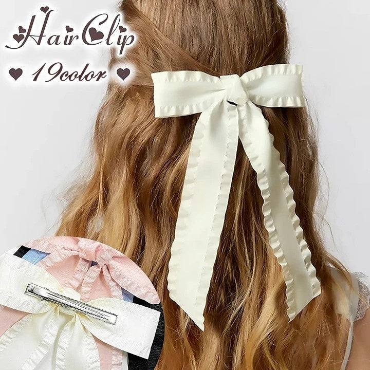 ヘアクリップ くちばしクリップ ヘアピン レディース 女性用 ヘアアクセサリー 髪留め 髪飾り ヘアアレンジ ファッション小物 リボン かわいい