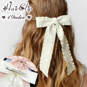 ヘアクリップ くちばしクリップ ヘアピン レディース 女性用 ヘアアクセサリー 髪留め 髪飾り ヘアアレンジ ファッション小物 リボン かわいい