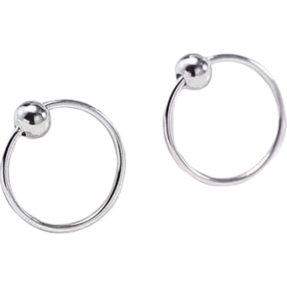 フープピアス レディース 女性用 アクセサリー リング 軟骨 小ぶり シンプル おしゃれ 可愛い 上品 大人女子 オフィス おでかけ ギフト プレゼント 贈り物 シルバーカラー
