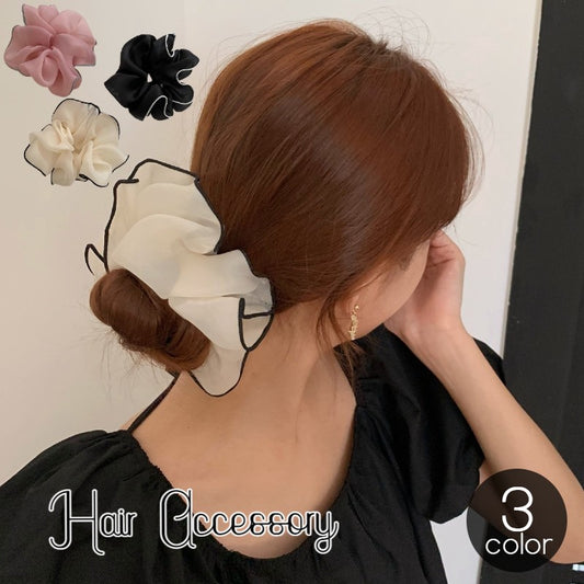 シュシュ レディース キッズ ガールズ ヘアアクセサリー シフォン 商品画像