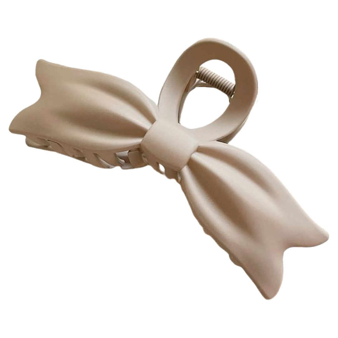 ヘアクリップ バンスクリップ りぼん レディース 女性 ヘアアクセサリー ベージュ バリエーション画像