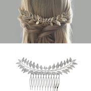 ヘアコーム ヘアアクセサリー かんざし 髪留め 髪飾り まとめ髪 リーフ 葉 おしゃれ かわいい 華やか エレガント 和装 着物 結婚式 ブライダル 卒業式 フォーマル 入学式 成人式 浴衣