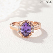 指輪 オープンリング レディース アクセサリー 大粒 ラインストーン ビジュー きれいめ 上品 高級感 高見え 宝石風 ゴールドカラー