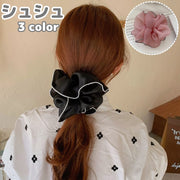 シュシュ ヘアゴム 単品 1個 ヘアアクセサリー レディース 女性 大人 まとめ髪 ヘアアレンジ 髪飾り 髪留め 髪ゴム シンプル かわいい おしゃれ 上品