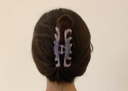 ヘアクリップ バンスクリップ ヘアアクセサリー レディース 髪飾り 髪留め まとめ髪 ヘアアレンジ シンプル 無地 透明 クリアカラー 単色 くし型 簡単 目立たない オフィス 通勤 夏 ビーチ