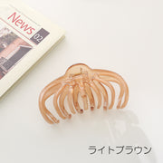 ヘアクリップ バンスクリップ ヘアアクセサリー レディース 髪飾り 髪留め まとめ髪 ヘアアレンジ シンプル 無地 透明 クリアカラー 単色 くし型 簡単 目立たない オフィス 通勤 夏 ビーチ