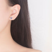 スタッドピアス アクセサリー レディース 女性用 ファッション小物 ハート ラインストーン おしゃれ かわいい シンプル 普段使い プレゼント ギフト 誕生日 記念日