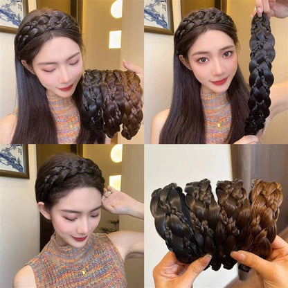 カチューシャ 三つ編み フェイクヘア レディース 女性 ヘアアクセサリー 商品画像2