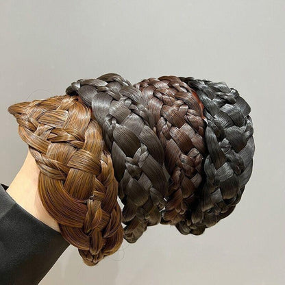 カチューシャ 三つ編み フェイクヘア レディース 女性 ヘアアクセサリー 商品画像3