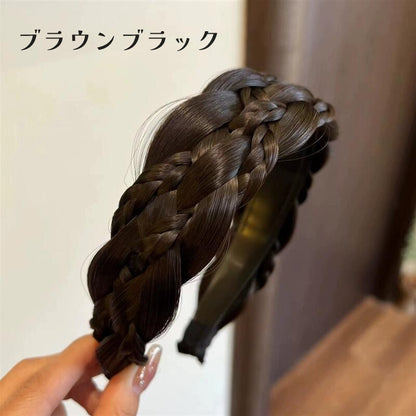 カチューシャ 三つ編み フェイクヘア レディース 女性 ヘアアクセサリー 商品画像4