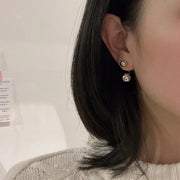 ピアス 両耳用 スタッドピアス アクセサリー レディース 女性 婦人 2way 丸玉 ボール シンプル かわいい おしゃれ ギフト プレゼント