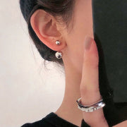 ピアス 両耳用 スタッドピアス アクセサリー レディース 女性 婦人 2way 丸玉 ボール シンプル かわいい おしゃれ ギフト プレゼント