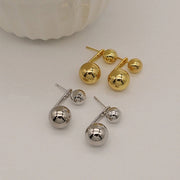 ピアス 両耳用 スタッドピアス アクセサリー レディース 女性 婦人 2way 丸玉 ボール シンプル かわいい おしゃれ ギフト プレゼント