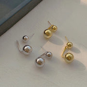 ピアス 両耳用 スタッドピアス アクセサリー レディース 女性 婦人 2way 丸玉 ボール シンプル かわいい おしゃれ ギフト プレゼント
