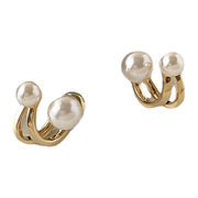 ピアス スタッドピアス バックキャッチピアス レディース 女性 アクセサリー フェイクパール パール調 小ぶり シンプル ゴールドカラー お洒落 上品 大人可愛い お出かけ パーティ デイリー 耳飾り ファッション小物 婦人用 プレゼント ギフト