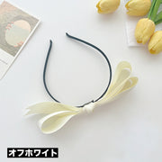 カチューシャ リボン レディース 女性 ヘアアクセサリー 髪留め 髪飾り 存在感 ヘアアレンジ シンプル 可愛い 婦人用 ファッション小物
