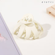 バンスクリップ ヘアクリップ 髪留め レディース 女性 お揃い ペアルック ヘアアクセサリー ファッション雑貨 無地 マットカラー ブラック オフホワイト ピンク シンプル カジュアル かわいい キュート フェミニン ライトフォーマル おしゃれ