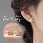 ピアス 両耳用 スタッドピアス アクセサリー レディース 女性 婦人 華奢 花 フラワー デイジー かわいい おしゃれ ギフト プレゼント 贈り物