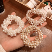 ヘアゴム ヘアアクセサリー 同色2個セット レディース 髪飾り 髪留め フェイクパール パール調 髪ゴム ヘアアレンジ かわいい おしゃれ 上品 普段使い