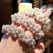ヘアゴム ヘアアクセサリー 同色2個セット レディース 髪飾り 髪留め フェイクパール パール調 髪ゴム ヘアアレンジ かわいい おしゃれ 上品 普段使い