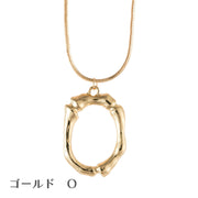 イニシャルネックレス レディース メンズ 男女兼用 アクセサリー イニシャルモチーフ アルファベット 大文字 シンプル おしゃれ かっこいい ゴールドカラー シルバーカラー