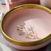 スタッドピアス レディース 女性 アクセサリー フラワー 花 ラインストーン かわいい シンプル カジュアル 上品 おしゃれ