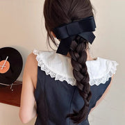 ヘアクリップ くちばしクリップ ヘアアクセサリー 単品 1個 レディース 女性用 婦人用 大きめ リボン 髪飾り 髪留め まとめ髪 大人可愛い おしゃれ フェミニン ガーリー かわいい お出かけ デート カジュアル デイリー 通勤 通学 オフィス