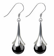 ピアス フックピアス アクセサリー レディース 両耳用 銀色 レッド 黒 ボール ビーズ 揺れる ゆらゆら 可愛い シンプル おしゃれ ギフト 記念日 誕生日 プレゼント 贈り物 ファッション小物 女性用 婦人用 女の子
