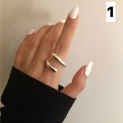 指輪 オープンリング レディース 女性 アクセサリー ファッションリング ロール ツイスト シンプル おしゃれ かわいい ファッション雑貨 プレゼント