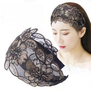 カチューシャ レディース 女性 ヘアバンド ヘッドバンド 幅広 ワイド レース 刺繍 花 ヘアアクセサリー ヘッドアクセサリー 髪飾り 大人かわいい