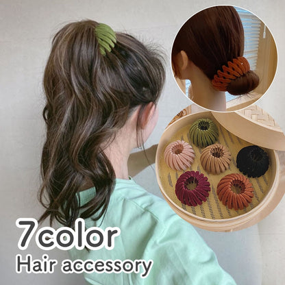 ヘアクリップ ポニーリング お団子 ポニーテール ヘアリング ヘアアクセサリー 商品画像