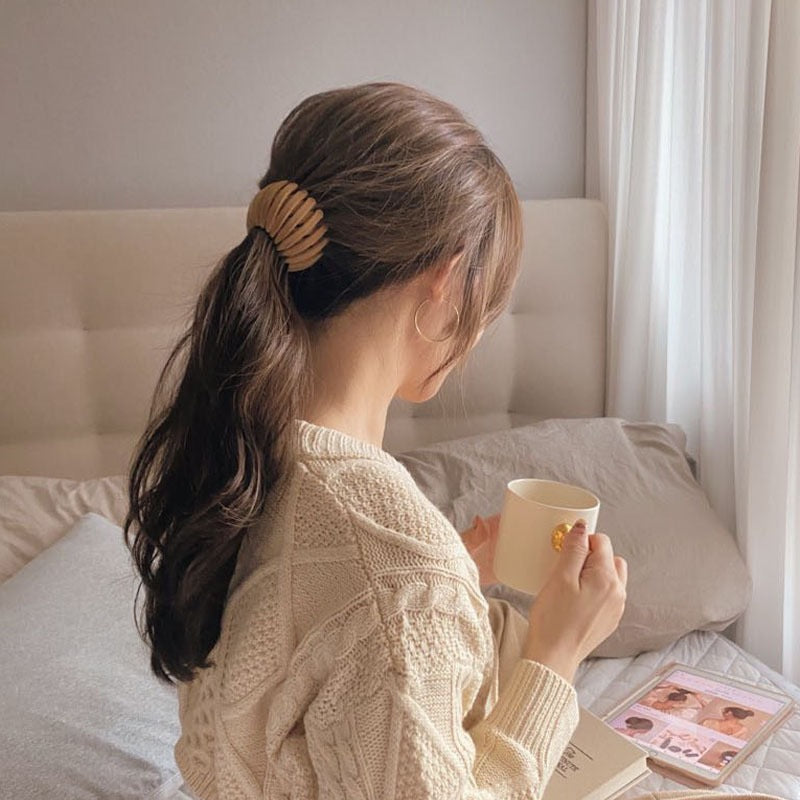 ヘアクリップ ポニーリング お団子 ポニーテール ヘアリング ヘアアクセサリー 商品画像4