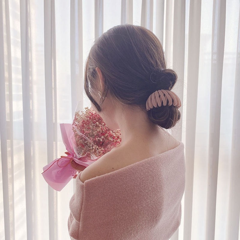 ヘアクリップ ポニーリング お団子 ポニーテール ヘアリング ヘアアクセサリー 商品画像5