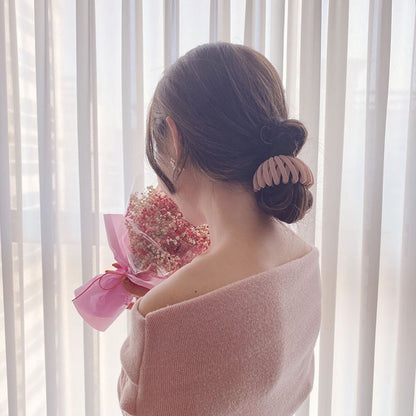 ヘアクリップ ポニーリング お団子 ポニーテール ヘアリング ヘアアクセサリー 商品画像5