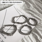 ブレスレット チェーンブレスレット メンズ 男性用 アクセサリー 腕輪 喜平チェーン ごつめ 太め シルバーカラー ボリューム シンプル おしゃれ かっこいい 鎖 カジュアル デイリー ギフト プレゼント 贈り物