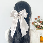 ヘアクリップ レディース 女性 ヘアアクセサリー ヘアピン 髪飾り リボン 大きめ かわいい おしゃれ お団子 お出かけ
